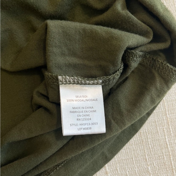 Haute Hippie Green Faux Wrap / Open Back Long Sleeve Stretch Dress - Picture 14 of 16